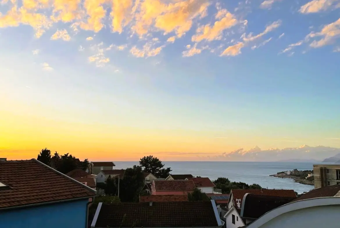 Sunset over the Adriatic in Utjeha
